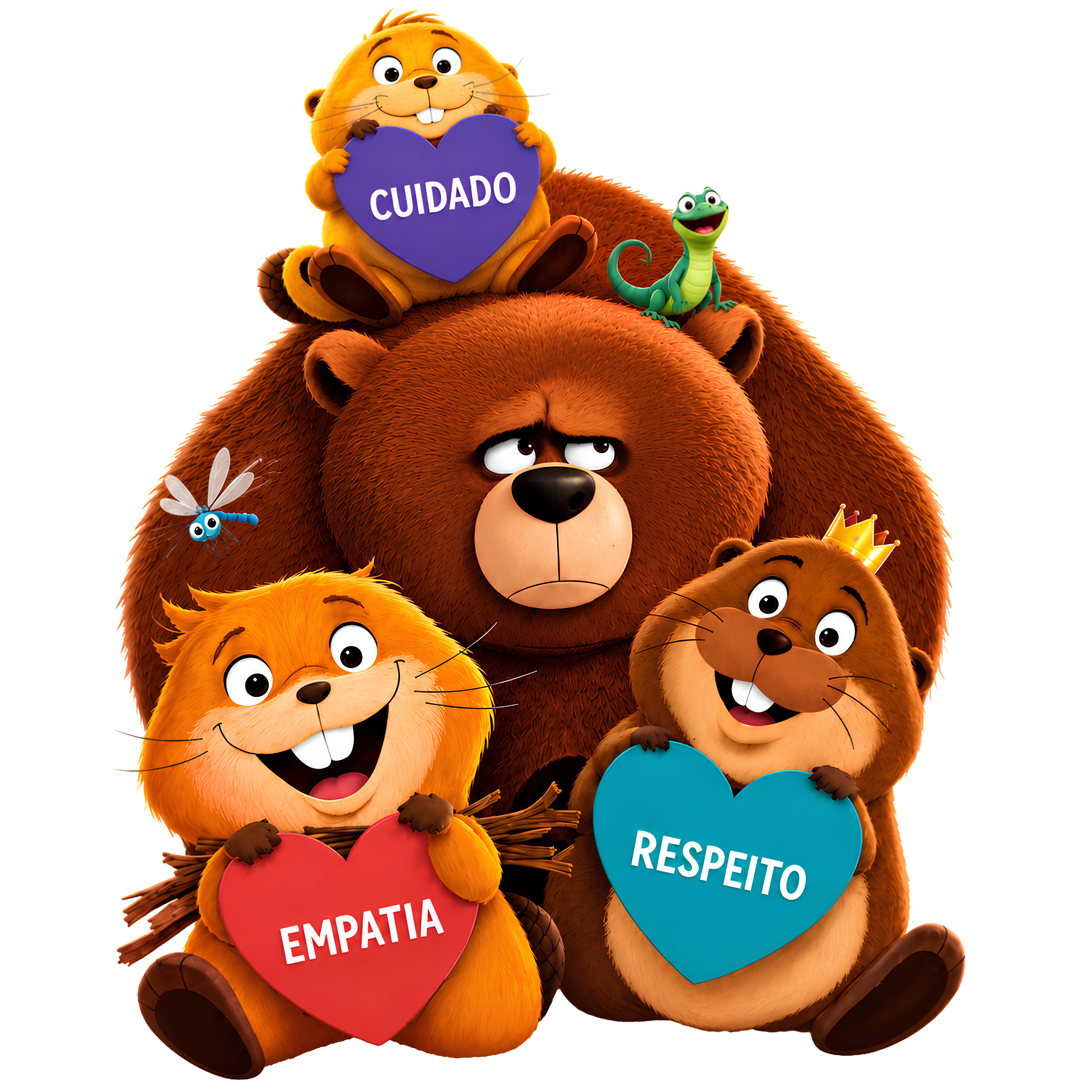 Ilustração infantil da Colônia de Férias No Lugar do Outro